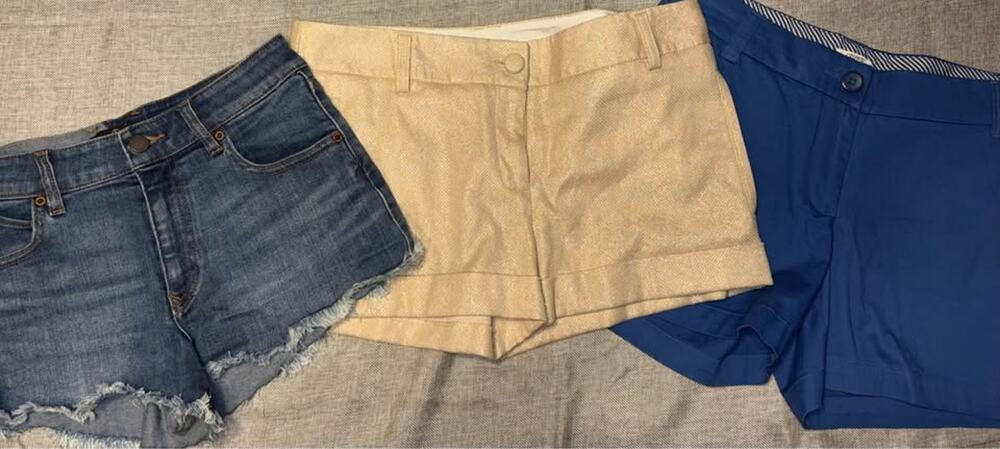 3 pairs of women’s shorts (size 4/27) Volcom, Express, and Crown & Ivy